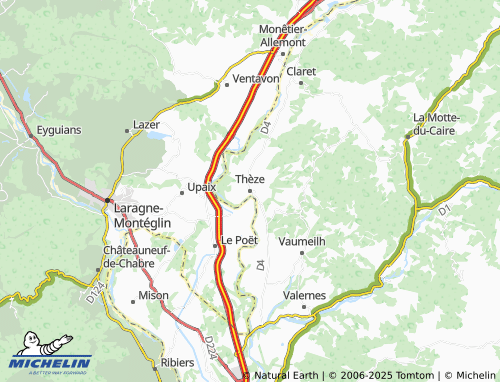 MICHELIN-Landkarte Thèze - ViaMichelin
