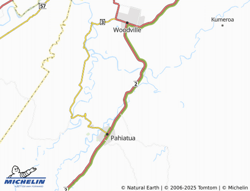 MICHELIN Mangatainoka map - ViaMichelin