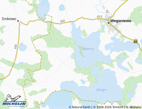 MICHELIN Pniewo map - ViaMichelin