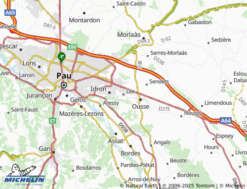 MICHELIN Lée map - ViaMichelin