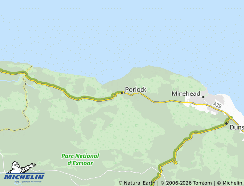 MICHELIN Porlock map - ViaMichelin