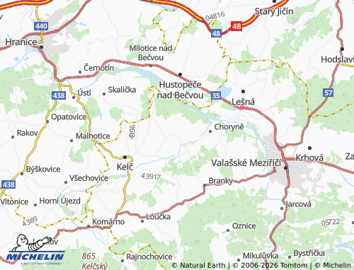 Mappa MICHELIN Kladeruby - ViaMichelin