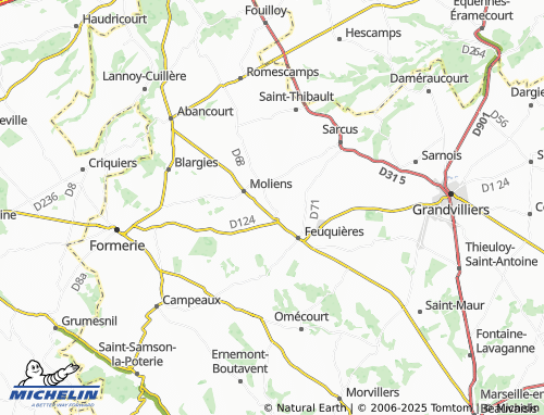 Carte MICHELIN Broquiers - ViaMichelin