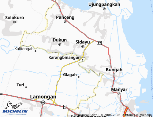 MICHELIN Bogobabadan map - ViaMichelin
