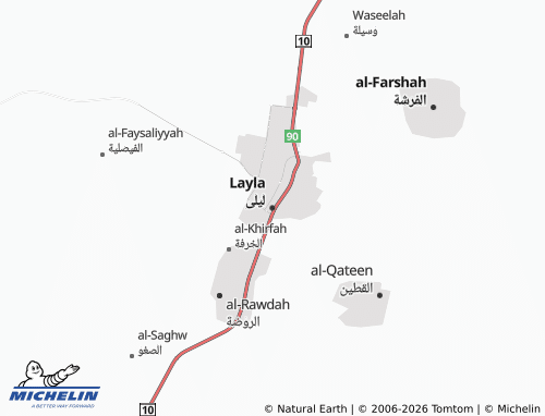 MICHELIN-Landkarte Layla - ViaMichelin