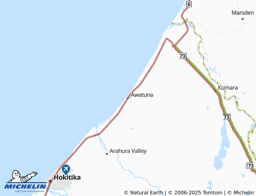 MICHELIN-Landkarte Awatuna - ViaMichelin