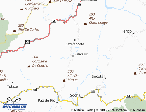 Carte MICHELIN Sativasur - ViaMichelin