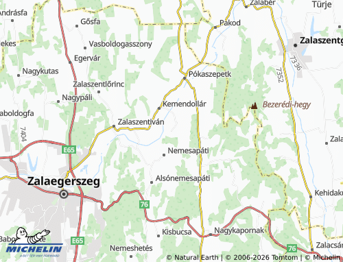 MICHELIN Vöckönd map - ViaMichelin