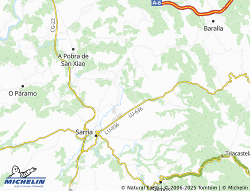 MICHELIN Rubín (Santa Mariña) map - ViaMichelin