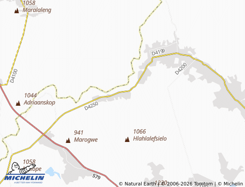 MICHELIN-Landkarte Mabokotswane - ViaMichelin