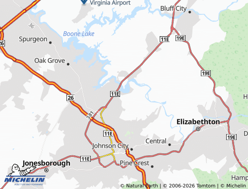 Mapa MICHELIN Austin Springs - ViaMichelin