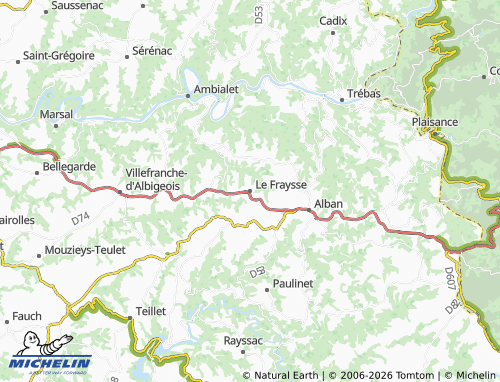 Mappa MICHELIN Le Fraysse - ViaMichelin