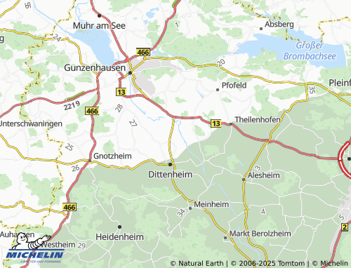 Mappa MICHELIN Windsfeld - ViaMichelin