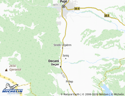 Carte MICHELIN Strellc i Epërm - ViaMichelin