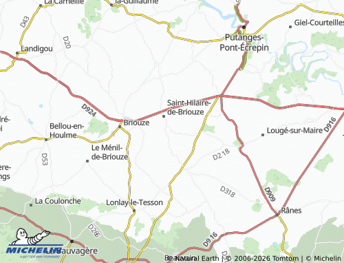 MICHELIN La Grande Bêche map - ViaMichelin