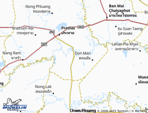 MICHELIN Khok Klang map - ViaMichelin