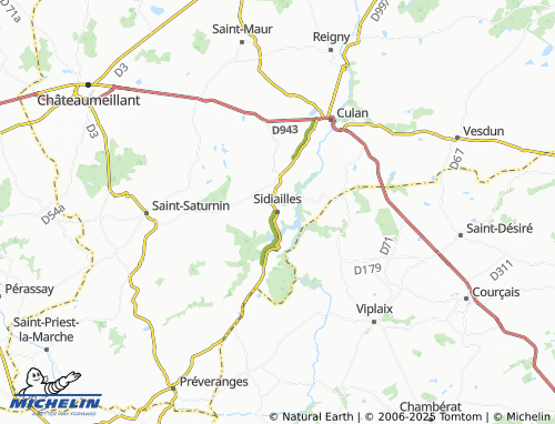 MICHELIN Sidiailles map - ViaMichelin