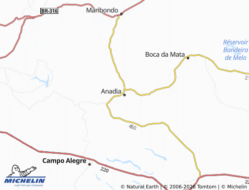 MICHELIN Anadia map - ViaMichelin