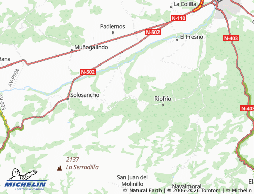MICHELIN Mironcillo map - ViaMichelin
