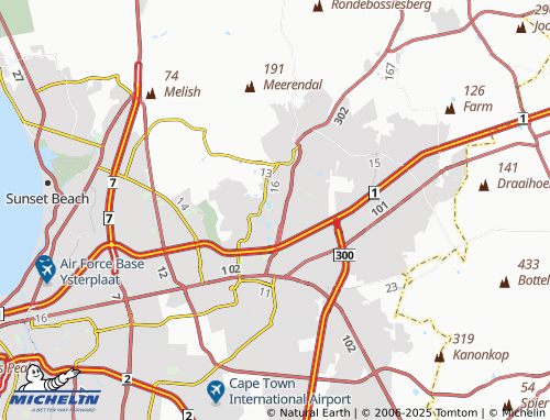 MICHELIN Kenridge-Bellville map - ViaMichelin