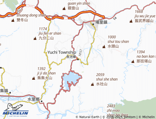 MICHELIN Yuchi Township map - ViaMichelin