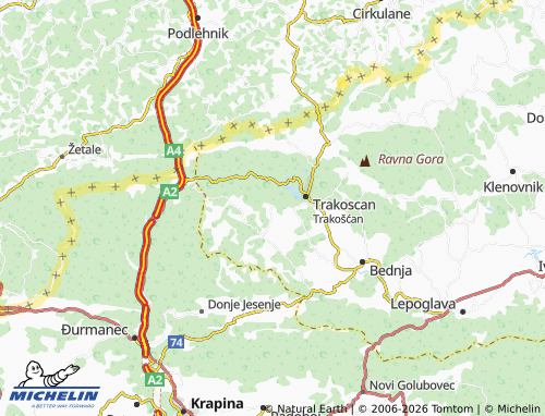 MICHELIN-Landkarte Osonjak - ViaMichelin