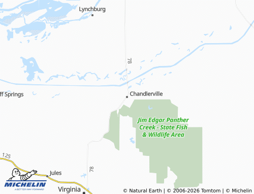 Mappa MICHELIN Chandlerville - ViaMichelin