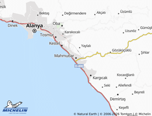 MICHELIN Mahmutlar map - ViaMichelin