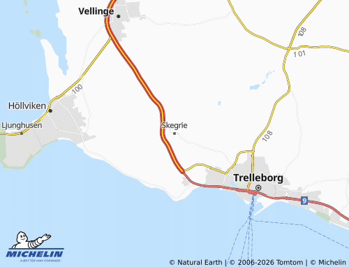 Mappa MICHELIN Skegrie - ViaMichelin