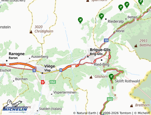 MICHELIN-Landkarte Birgisch - ViaMichelin
