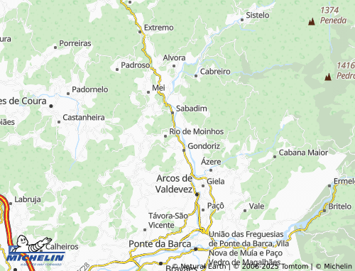 MICHELIN Bairro Novo de Aguiã map - ViaMichelin