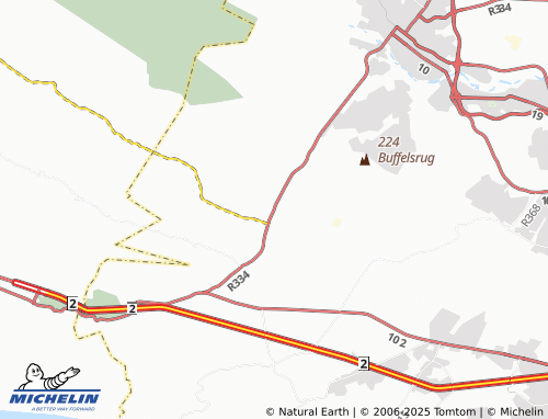MICHELIN Rocklands map - ViaMichelin