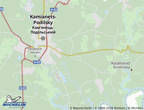 MICHELIN Slobidka-Kulchiievetska map - ViaMichelin