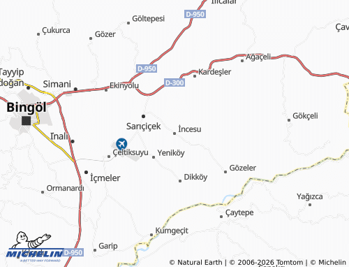 MICHELIN-Landkarte İncesu - ViaMichelin