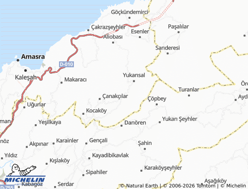 MICHELIN Şükürler map - ViaMichelin