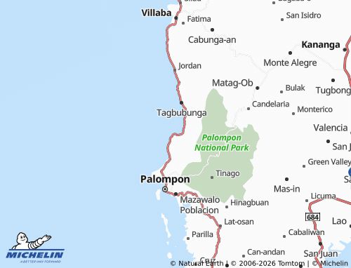 MICHELIN Tinabilan map - ViaMichelin