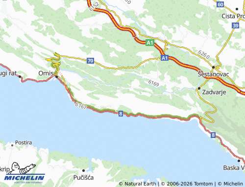 MICHELIN-Landkarte Svinišće - ViaMichelin