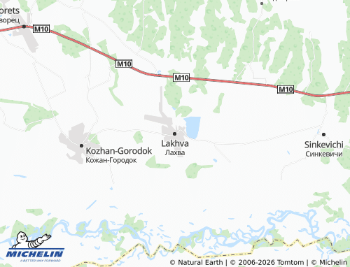 MICHELIN-Landkarte Lakhva - ViaMichelin