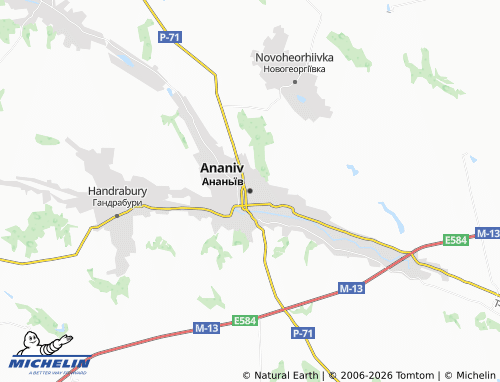 Mapa MICHELIN Ananiv - ViaMichelin