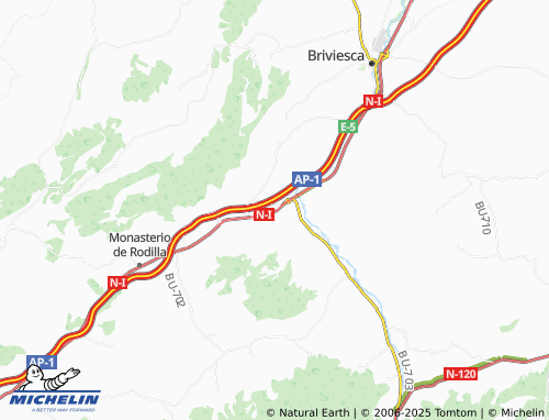 MICHELIN Castil de Peones map - ViaMichelin