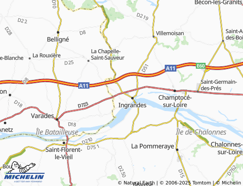 Carte MICHELIN La Riottière - ViaMichelin