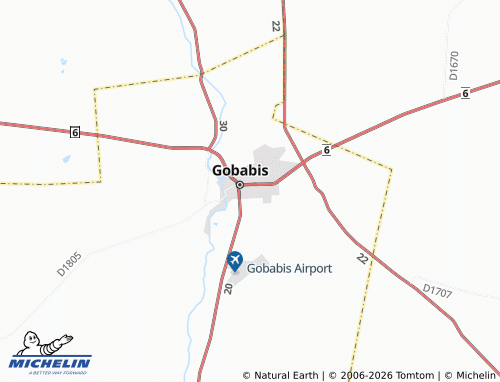 MICHELIN-Landkarte Gobabis Extension 3 - ViaMichelin