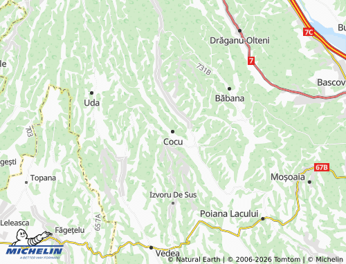 MICHELIN Cocu map - ViaMichelin