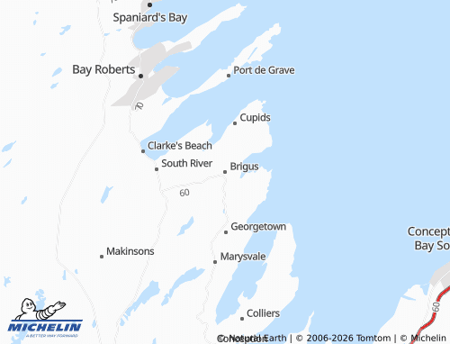 Mappa MICHELIN Brigus - ViaMichelin