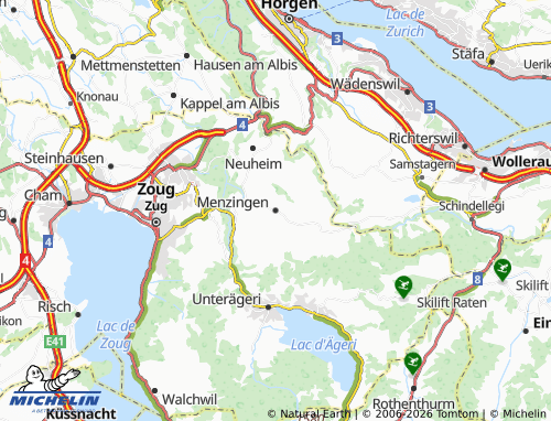 Mapa MICHELIN Menzingen - ViaMichelin