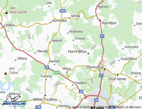 Mapa MICHELIN Žilov - ViaMichelin