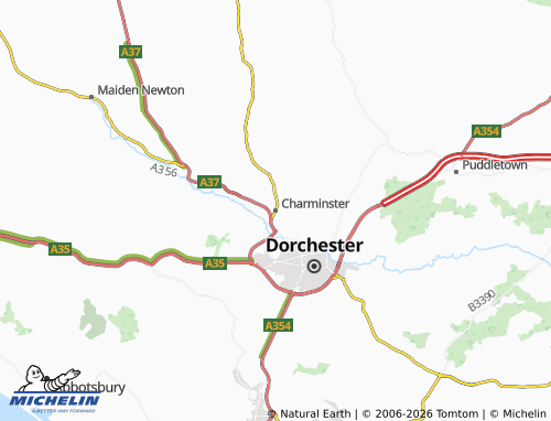 MICHELIN Charminster map - ViaMichelin