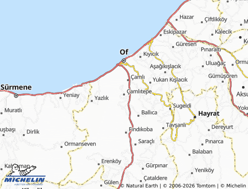 MICHELIN Çamlıtepe map - ViaMichelin