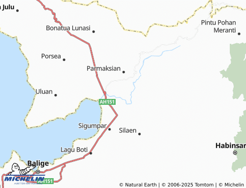 MICHELIN Dolok Nauli map - ViaMichelin