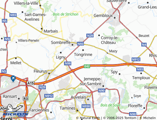 MICHELIN Boignée map - ViaMichelin